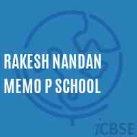 Rakesh Nandan Memo P School Logo