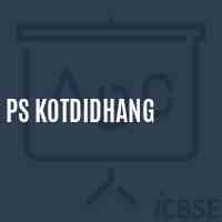 Ps Kotdidhang Primary School Logo