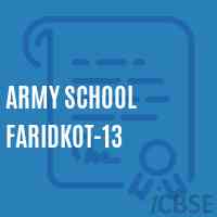 Army School Faridkot-13 Logo