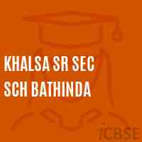 Khalsa Sr Sec Sch Bathinda Senior Secondary School Logo