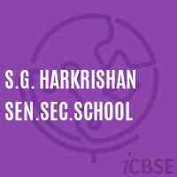 S.G. Harkrishan Sen.Sec.School Logo