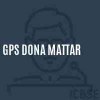 Gps Dona Mattar Primary School Logo
