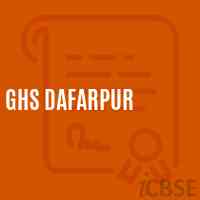 Ghs Dafarpur Secondary School Logo