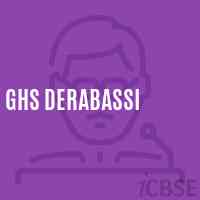 Ghs Derabassi High School Logo