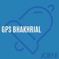 Gps Bhakhrial Primary School Logo