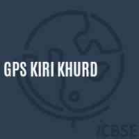 Gps Kiri Khurd Primary School Logo