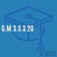 G.M.S.S.S 20 Senior Secondary School Logo