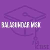 Balasundar Msk School Logo
