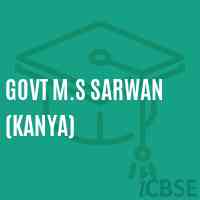 Govt M.S Sarwan (Kanya) Middle School Logo