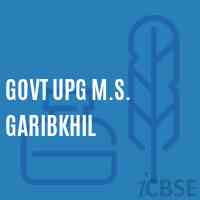 Govt Upg M.S. Garibkhil Middle School Logo
