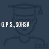 G.P.S.,Sohsa Primary School Logo