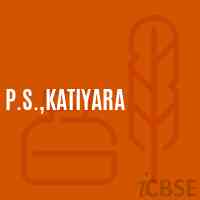 P.S.,Katiyara Primary School Logo