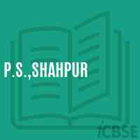 P.S.,Shahpur Primary School Logo