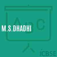 M.S.Dhadhi Middle School Logo