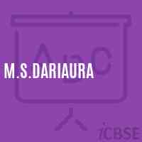 M.S.Dariaura Middle School Logo
