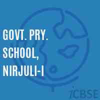 Govt. Pry. School, Nirjuli-I Logo