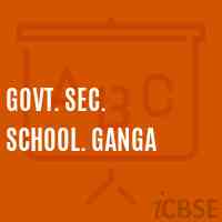 Govt. Sec. School. Ganga Logo