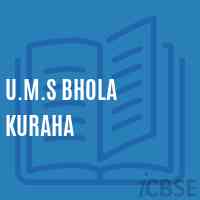 U.M.S Bhola Kuraha Middle School Logo
