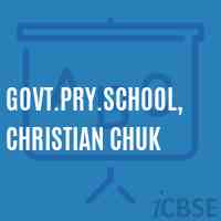 Govt.Pry.School, Christian Chuk Logo