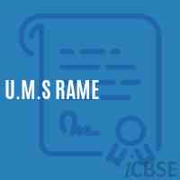 U.M.S Rame Middle School Logo