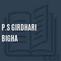P.S Girdhari Bigha Primary School Logo