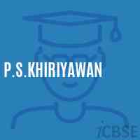 P.S.Khiriyawan Primary School Logo