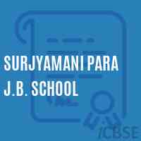 Surjyamani Para J.B. School Logo