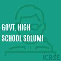 Govt. High School Solumi Logo