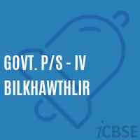 Govt. P/s - Iv Bilkhawthlir Primary School Logo