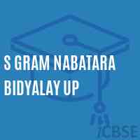 S Gram Nabatara Bidyalay Up High School Logo