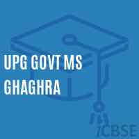 Upg Govt Ms Ghaghra Middle School Logo