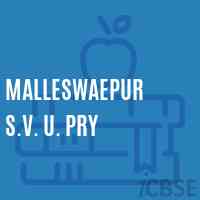 Malleswaepur S.V. U. Pry Secondary School Logo