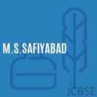 M.S.Safiyabad Middle School Logo