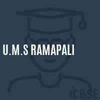 U.M.S Ramapali Middle School Logo