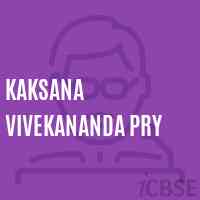 Kaksana Vivekananda Pry Primary School Logo
