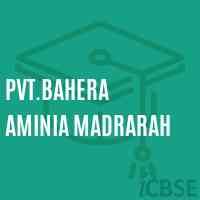 Pvt.Bahera Aminia Madrarah Primary School Logo