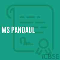 Ms Pandaul Middle School Logo