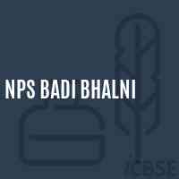 Nps Badi Bhalni Primary School Logo