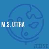 M.S. Uttra Middle School Logo