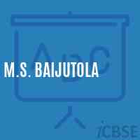M.S. Baijutola Middle School Logo