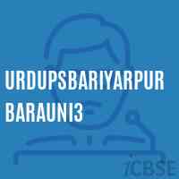 Urdupsbariyarpurbarauni3 Primary School Logo