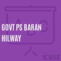 Govt Ps Baran Hilway Primary School Logo