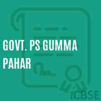 Govt. Ps Gumma Pahar Primary School Logo