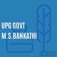 Upg Govt M.S.Bankathi Middle School Logo