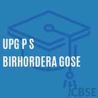 Upg P S Birhordera Gose Primary School Logo