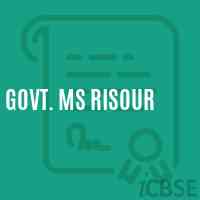 Govt. Ms Risour Middle School Logo