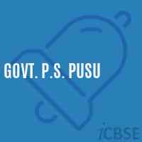 Govt. P.S. Pusu Primary School Logo