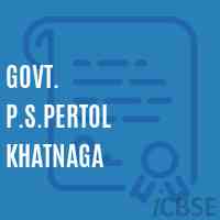 Govt. P.S.Pertol Khatnaga Primary School Logo