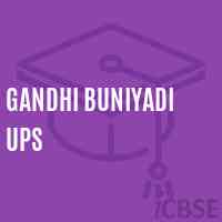 Gandhi Buniyadi Ups Middle School Logo