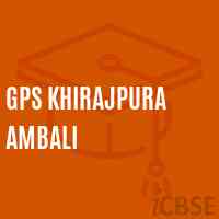 Gps Khirajpura Ambali Primary School Logo